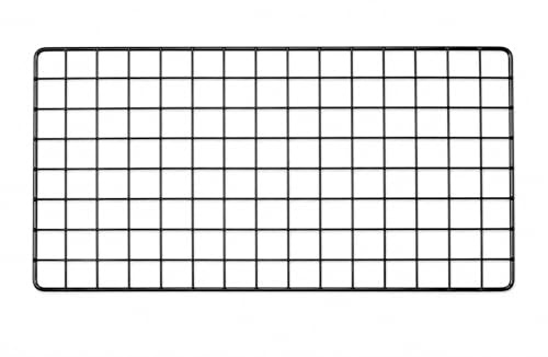 MADA Rejilla organizadora metálica para Pared 80x40 cm – Panel Decorativo para Fotos, Notas y Accesorios – Organizador Multiusos para hogar y Oficina – Negro
