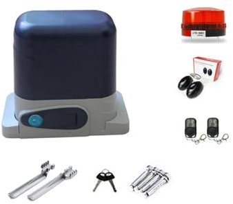 Apriporta del garage, 800KGS Operatore elettrico della porta azionamento automatico della cremagliera scorrevole residenziale con telecomando for il controllo app apri,Apricancello automatico(KIT 20)