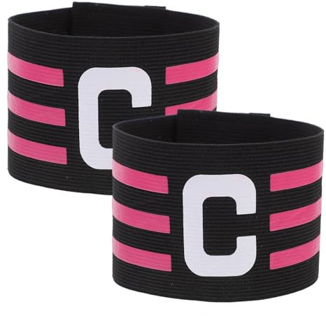 OSOLADY 2stücke Fußball Kapitänsbinde Komfortable Team Sport Kapitänsbinde Erwachsene Fußball Spiel Zubehör Armband Für Führer
