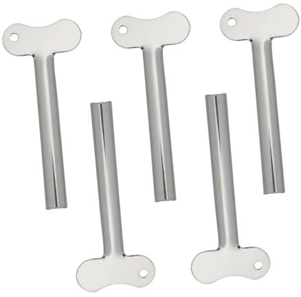 5 Pièces Presse-tubes en Acier Inoxydable Manuel Semi-circulaire