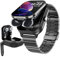 Yeforu Smart Watch with Earbuds Make/Answer Call Smartwatch 2 in 1 Wireless Earphone Bluetooth Fitness Watch for Android iOS Phones Heart Rate Sleep Tracker Multi Sport Mode Pedometer