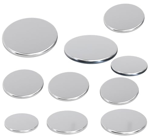 10 Piezas 304 Placa Redonda De Acero Inoxidable Diámetro 20mm-28mm Metales Circular Redonda Inox Lámina Espesor 2mm(2mmx25mm)