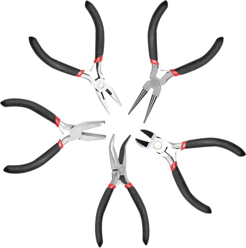 Jewelry Pliers, 5 Pieces Wire Cutters for Jewelry Making, DIY, Crafts