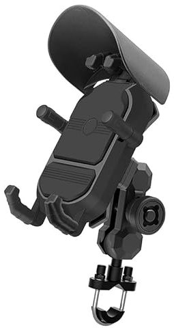 Motorrad Handyhalter für SYM DRG DRG158 DRGBT158, Handyhalterung Fahrrad, 360° Drehbare rutschfeste Wasserdicht Anti-Shake Vibrationsgedämpft Lenker Halter,B Handlebar Type
