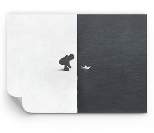 ARTTOR Papier Peint Autocollant Panoramique Deluxe - Enfant Noir Et Blanc Eau - 150x105 cm - Revêtement mural décoration Moderne Décoration Wallpaper Muraux Photo Salon Chambre - WF4AA150x105-5949