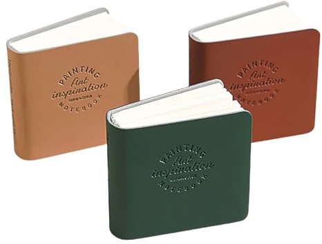 3PCS Mini Pocket Sketchbook – Travel Watercolor Sketch Pad Set with 96 Pages Each – Small 2×2 Inch Artist Journal for Painting & Drawing – Tiny Watercolour Book for Travel, Art, and Practice