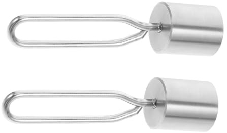 CAXUSD 2 Piezas Pesas de Contrapeso para Parrilla Rotatoria Acero Inoxidable Accesorio para Barbacoa Estabilizadores para Pesados y Cocción Uniforme Exteriores