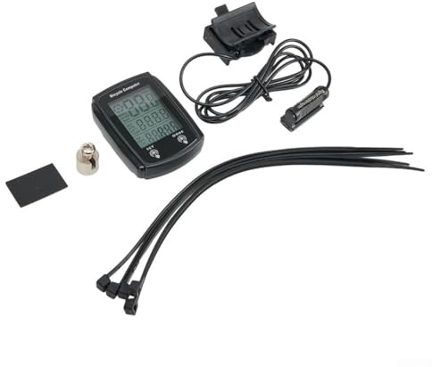 LCD-cykelhastighetsmätare med användarvänlig vattentät design för exakt spårning (svart)