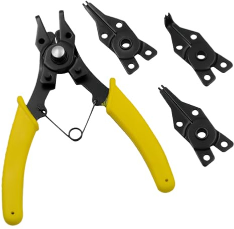 Pince à anneau - Anneau de sécurité 4 en 1 intérieur extérieur - Pince | Pour réparation automobile, bijoux, tuyau, fil, bricolage, atelier
