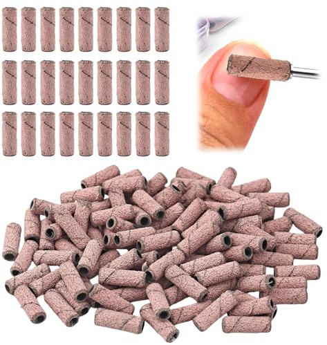 100 stycken nagelslipband #180, ultrafina sandsliplock för gelnaglar, nagelfrästillbehör, professionella nagelfilar slipband för manikyr, pedikyr och nagellackvård i studion eller