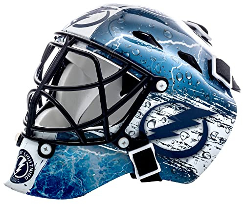 Franklin Sports NHL Team Logo Mini Hockey Goalie Mask with Case - Collectible Goalie Mask with Official NHL Logos and Colors
