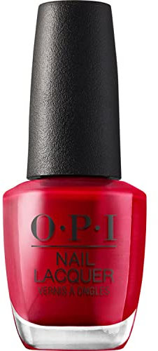 OPI Nail Lacquer The Thrill of Brazil – Nagellack mit bis zu 7 Tagen Halt – langanhaltender Nagellack in leuchtendem Rot – mit extra breitem ProWide Pinsel für perfekte Nägel