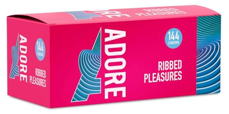Pasante - Pasante Adore Gerippt Vergnügen Kondome - 144 Stücke