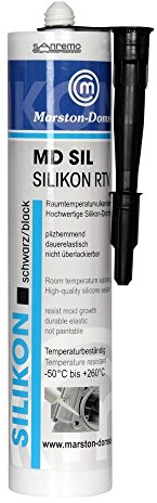 Marston-Domsel MD-SIL Silikon-Dichtmasse Schwarz 12 x 300ml Kartusche