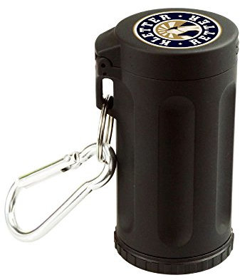 Verschließbarer Mini-Aschenbecher mit Karabinerhaken zum Mitnehmen und Aufbewahren von Asche/Kippen - wiederverwendbar und sehr leicht zu reinigen