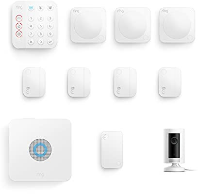 Ring Alarm 10 Piece Kit (2nd Generation) + Ring Indoor Cam by Amazon – home security system with optional Assisted Monitoring - No long-term commitments - Works with Alexa