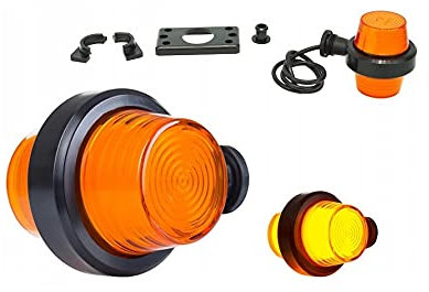 Web Truck Lampe clignotante Feu de gabarit Old school Tunning Suspendu Feu de position 12V 24V Couleurs orange pour camion Voiture Remorque, remorque, caravane etc. 1 pièce