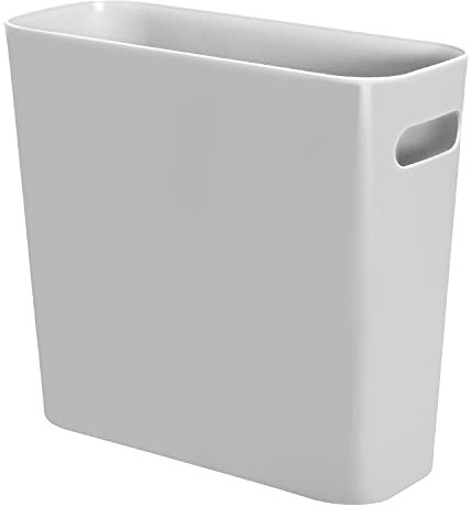 Youngever 5.5L Cestino Sottile Può, Cestino dei Rifiuti di Plastica (Grigio)
