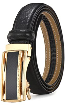 Believewang 2,3cm Frauen Ledergürtel Casual Damen Einstellbare Gürtel Automatische Gürtelschnalle Jeans Zubehör