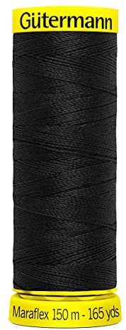 Gütermann Maraflex, No. 120, für hochelastische Nähte 000 Schwarz
