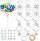 Ballongewicht für Helium, 12 Stück Luftballon Beschwerer, Ballon Gewichte Für Helium, Luftballon Beschwerer Kunststoff Set, Ballon Beschwerer für Hochzeit, Geburtstag, Party Dekoration