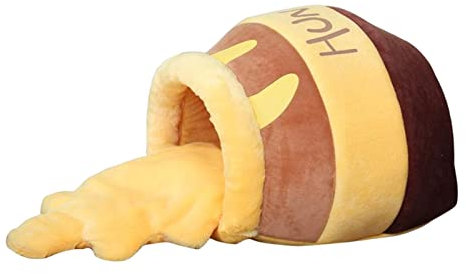 Paowsietiviity Honey Pot Pet Cat Bed Soft Cave Nest Sleep Bed Kennel with Mat Honey pot