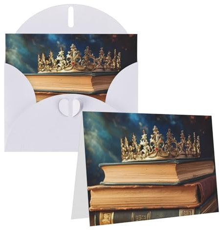 Grußkarte für Weihnachten Vintage Buch Blanko-Karten mit Umschlag Niedliche Dankeskarte Perlenpapier Grußkarten für Hochzeit Business Party Geschenke