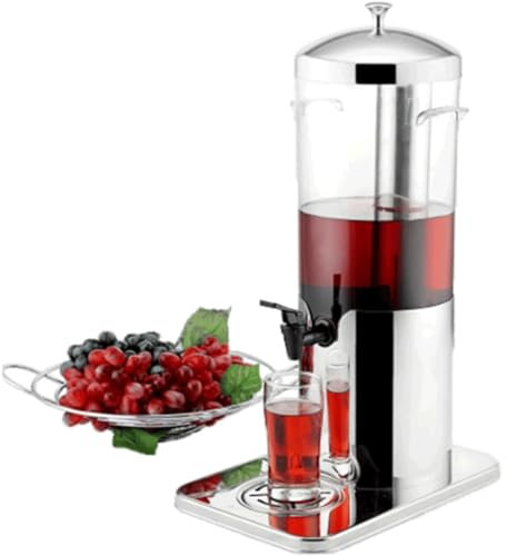 Dispensador Dispensador de torre de cerveza de gran capacidad de 5L/169OZ, máquina de bebidas de autoservicio con grifo, dispensador de bebidas de jugo transparente Cerveza