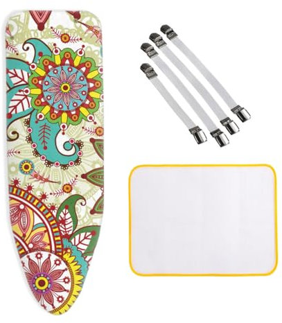 ZJBKX Bügelbrettbezug Extra Groß, 160x60cm für Dampfbügeleisen - Bügelmatte, Weiche Polsterung - XXL