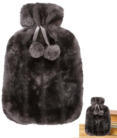 Borraccia con copertina morbida - Copri bottiglia 'acqua calda in pelliccia sintetica ultra morbida da 2 litri,Copertina morbida per bottiglia d'acqua Copertina morbida per borsa 'acqua Solo per manic