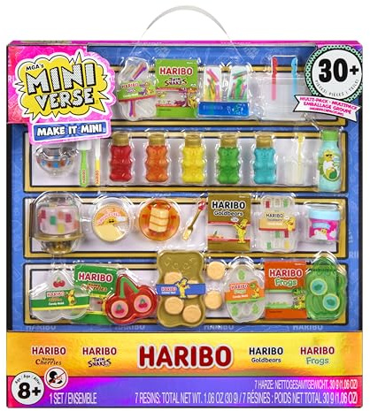 MGA's Miniverse Make It Mini Haribo Multipack - Mini Objets à Collectionner, Résine DIY, Réplique de Bonbons, Créations Assorties, Non Comestibles - pour Les Collectionneurs, Dès 8 Ans
