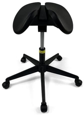 LULUMAIC Sattelhocker Salon Stuhl Ergonomic Verstellbarer Stuhlschwenk Sattelstuhl für Zahn-, Labor, Haus, Büro, Salon Shop Rolling Stool