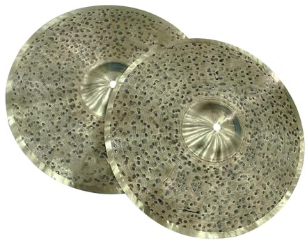Juegos de platillos 2 artículos de platillos hihat hechos a mano de 14 pulgadas con sonido profesional