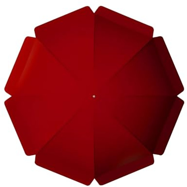 Replacement Canopy for Garden Umbrella, Oxford Fabric Patio Umbrella Replacement Top Heavy Duty Parasol Cover(Replacement Canopy Only), 8 Ribs(DeepRed,53in(1.35m))