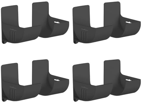 4 Paires Support de Sac Poubelle, Organisateurs de Rangement Muraux pour Film Alimentaire, Porte Rangement pour Papier Aluminium et Rouleau à Pâtisserie, pour Armoire, Salle de Bains, Réfrigérateur