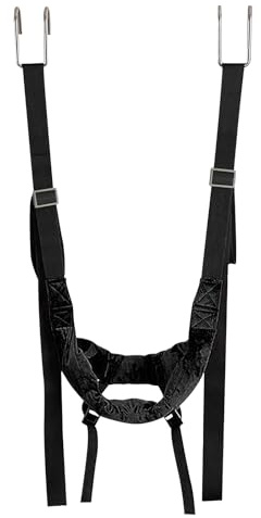 Cervical Neck Traction Device for Horizontal Bar Home Use, Neck Stretcher Traction Harness with Hook for Neck Pain Relief Physical Aids for Neck Spinal Decompression