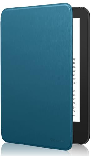 MoKo Hülle für 6 Amazon Kindle 11.Gen,2024/2022, Pfau Blau | Leichte Schutzhülle，Auto Aktiv-/Ruhemodus, wasserdichte Schutzhülle,für Amazon Kindle Basic 11. Generation 2024/2022