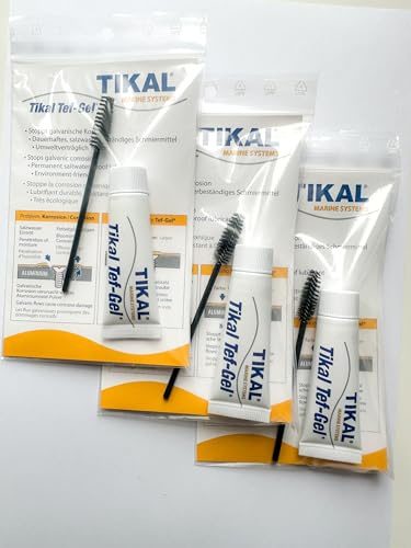 Tikal Tef Gel antikorrosion T10 – 3-pack (3 x 10 g) – lös, vit – korrosionsskydd för skruvar och gängor