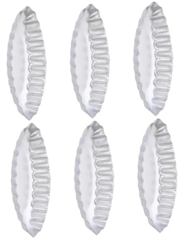 Kichvoe Molde para Tartaletas de Huevo de Aluminio Anodizado, Pequeño Tamaño 6 Piezas, Molde Antiadherente para Hornear Pasteles y Pudines Caseros, Herramienta Ligera y Portátil