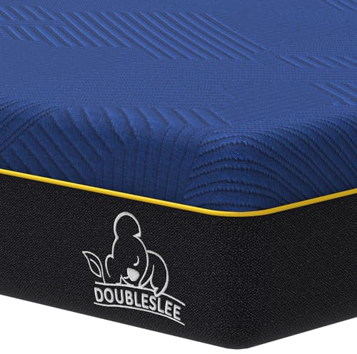 Doubleslee Memory Foam Mattress King Size Bed, 8 Inch Medium, 150x200x20cm | 9 Zone Orthopedic 5ft King Mattress for Pressure Relief & Cool Sleep, Motion Isolation, Washable Cover