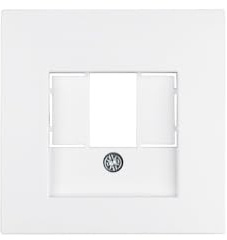 Hager – Central Plate Socket TAE S1/B1/B3/B7 Polar White