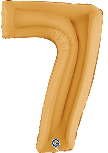 Grabo XXL Riesen Zahlen Folienballon 102 cm (40) Gold – Perfekte Deko für Geburtstage, Jubiläen & Feiern – Happy Birthday Party-Highlight - für Helium und Luft! Wiederverwendbar! 7