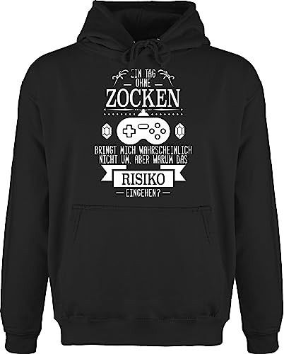 Shirtracer - Hoodie Herren Pullover Männer - Nerd Geschenke - EIN Tag ohne Zocken