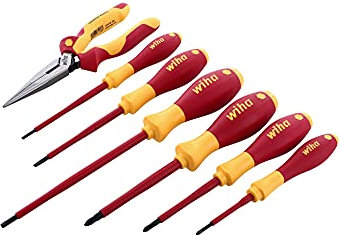 Wiha 32086 Isolierte Schraubendreher und Zangen-Set, 7-teilig