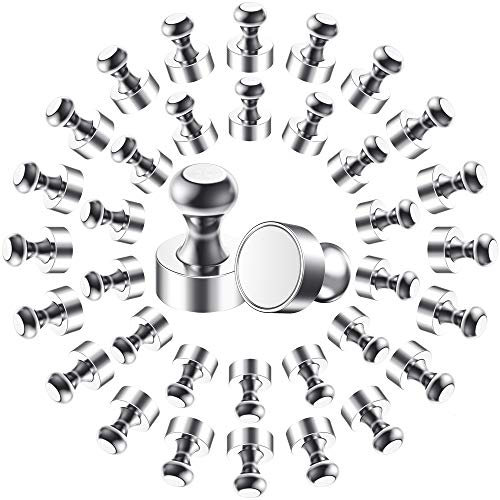 BUSATIA 36 Stück Magnete mit Aufbewahrungs Box, 12 x 16mm Mini Magnete Klein N52 Supermagnete für Magnettafel, Whiteboard, Pinnwand