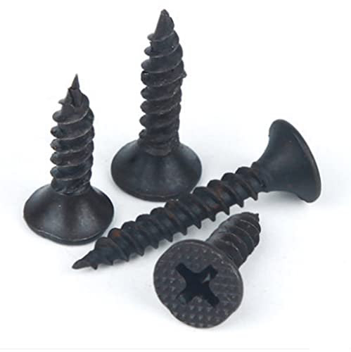 Chevilles pour plaque de plâtre 50pcs m3,5 ongles de cloisons sèches trempe des vis autotaraudeuses trempées cross fraisesse de gypse planche bois de panneau mural de panneau auto-taraudage Vis Philli