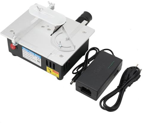 MECUTP Mini Tischkreissäge | Präzisions Tischsäge, 96W Tischkreissägen Mit 7-Gang-Netzteil Einstellbarer, Multifunktionale Table Saw 5000 U/Min Für DIY-Holzbearbeitungsprojekte