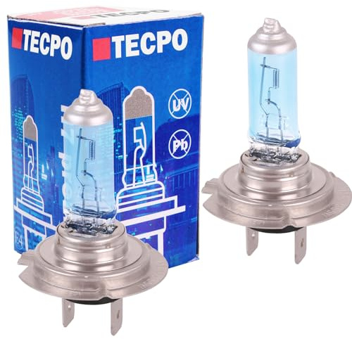 TECPO 2x H7 Xenon Birnen Optik Premium Weiß Glühbirne 12V 55W PX26d Halogen Lampe Leuchte