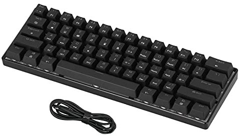 MAGIC - Teclado mecánico REFINER - 61 teclas sin rollover, retroiluminación RGB, cable de 1,6 m, apto para juegos de ordenador