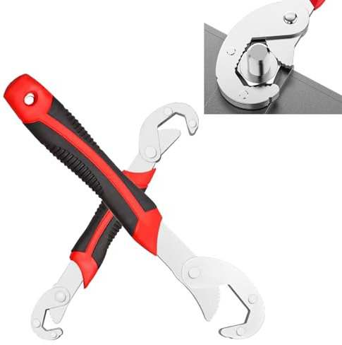 Chiavi Universali, Chiave Inglese Regolabile, Chiave Inglese Universale, Chiavi Inglesi Autoregolanti, Chiavi Regolabili a Rullino, per la Maggior Parte Dei Tipi di Riparazioni Domestiche, 2 Pezzi